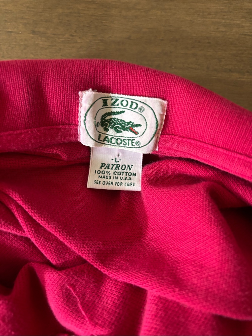 100% Cotton Lacoste Women’s Hot Pink Large Polo Shirt 2000s Y2K - Picture 3 of 5